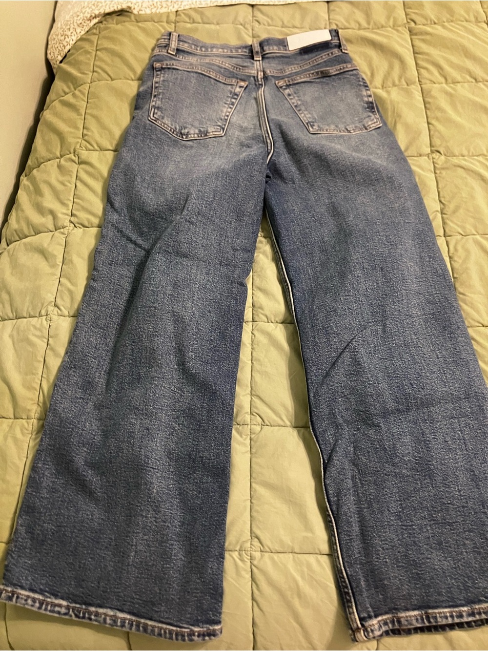 RE/DONE Women’s Blue  High Rise Wide Leg Jeans - Size 27 - Picture 5 of 7